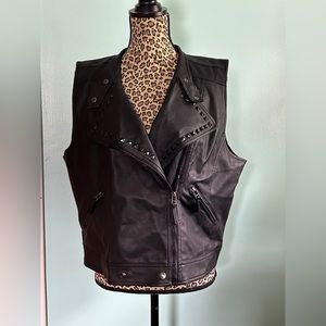 YASO Black Motorcycle-esq Vest